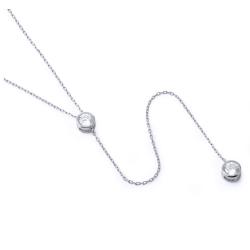 Colier elegant din argint 925 rodiat cu zirconii [0]